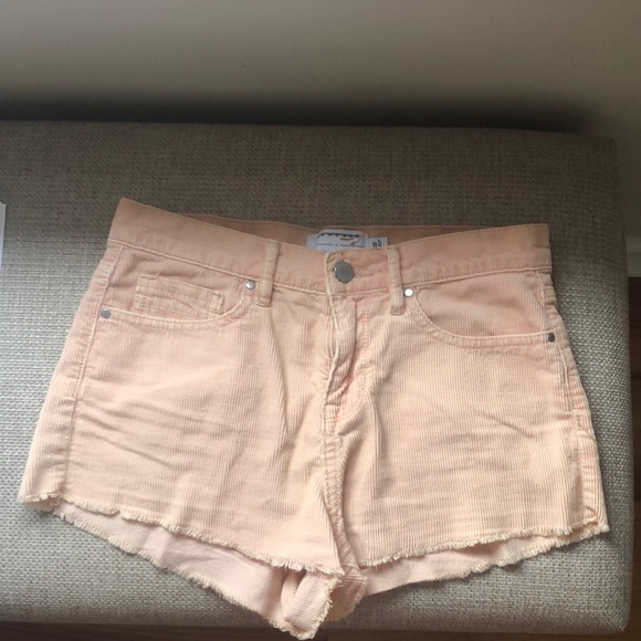 Orange corduroy shorts - Picture 1 of 4